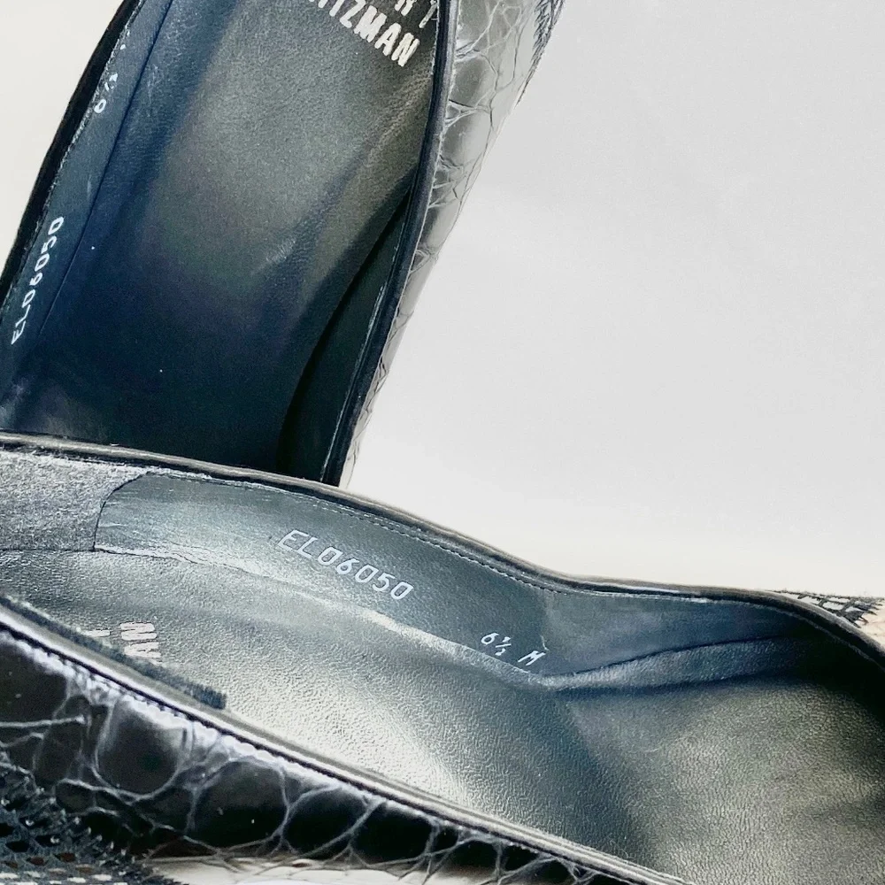 Stuart Weitzman Snakeprint Heels Size 6.5 - Picture 12 of 12